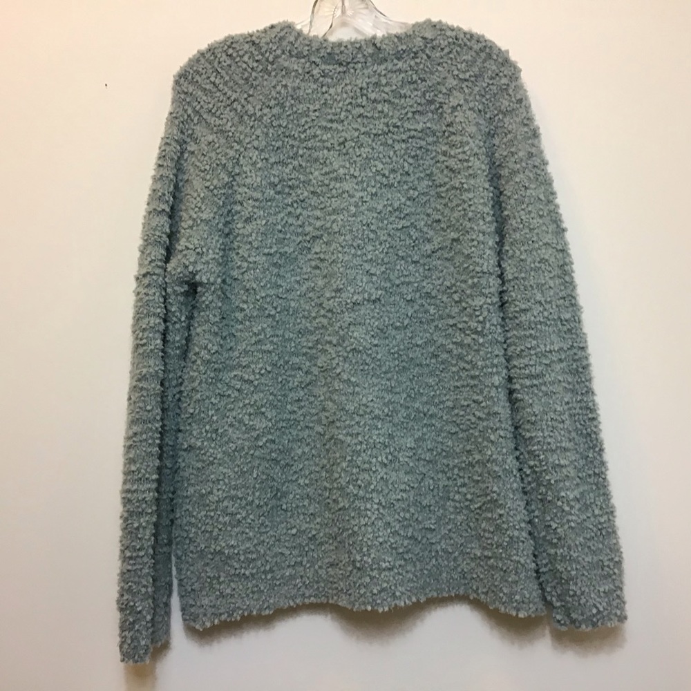 Pink Republic: Sage Green Sweater Cardigan - Picture 2 of 6